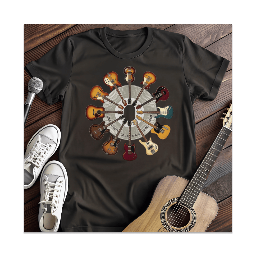 Printify T-Shirt Black / S Sonic Legacies Guitar Circle T-Shirt