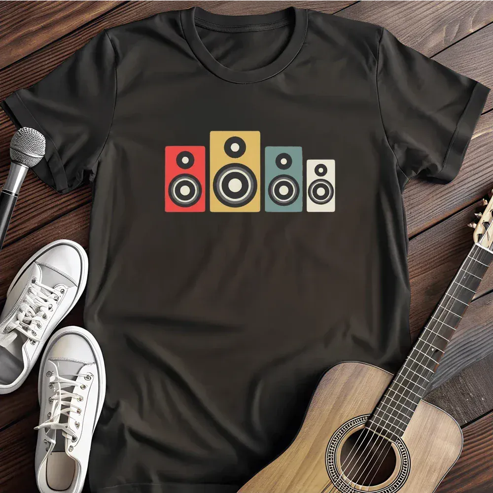 Printify T-Shirt Black / S Sound System T Shirt