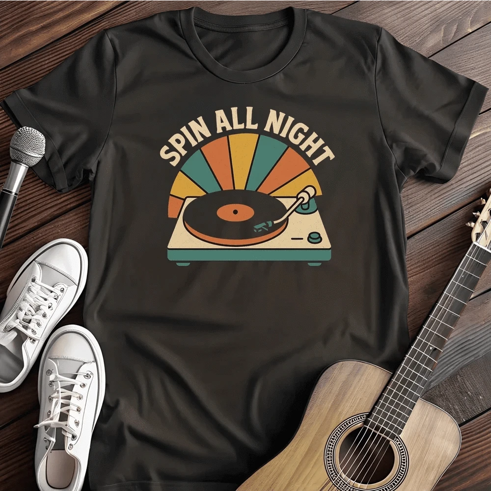 Printify T-Shirt Black / S Spin T Shirt