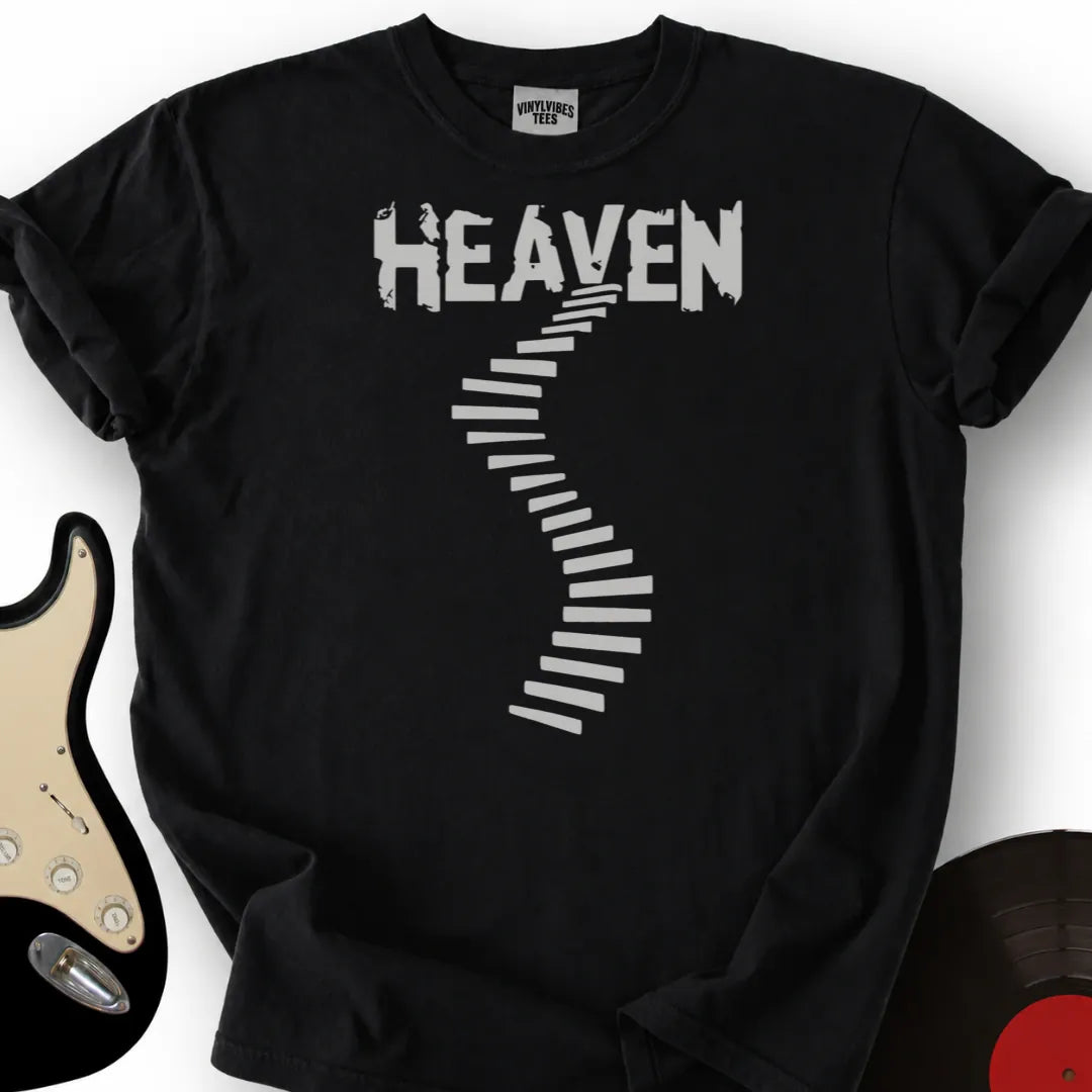 Printify T-Shirt Black / S Stairway T-Shirt
