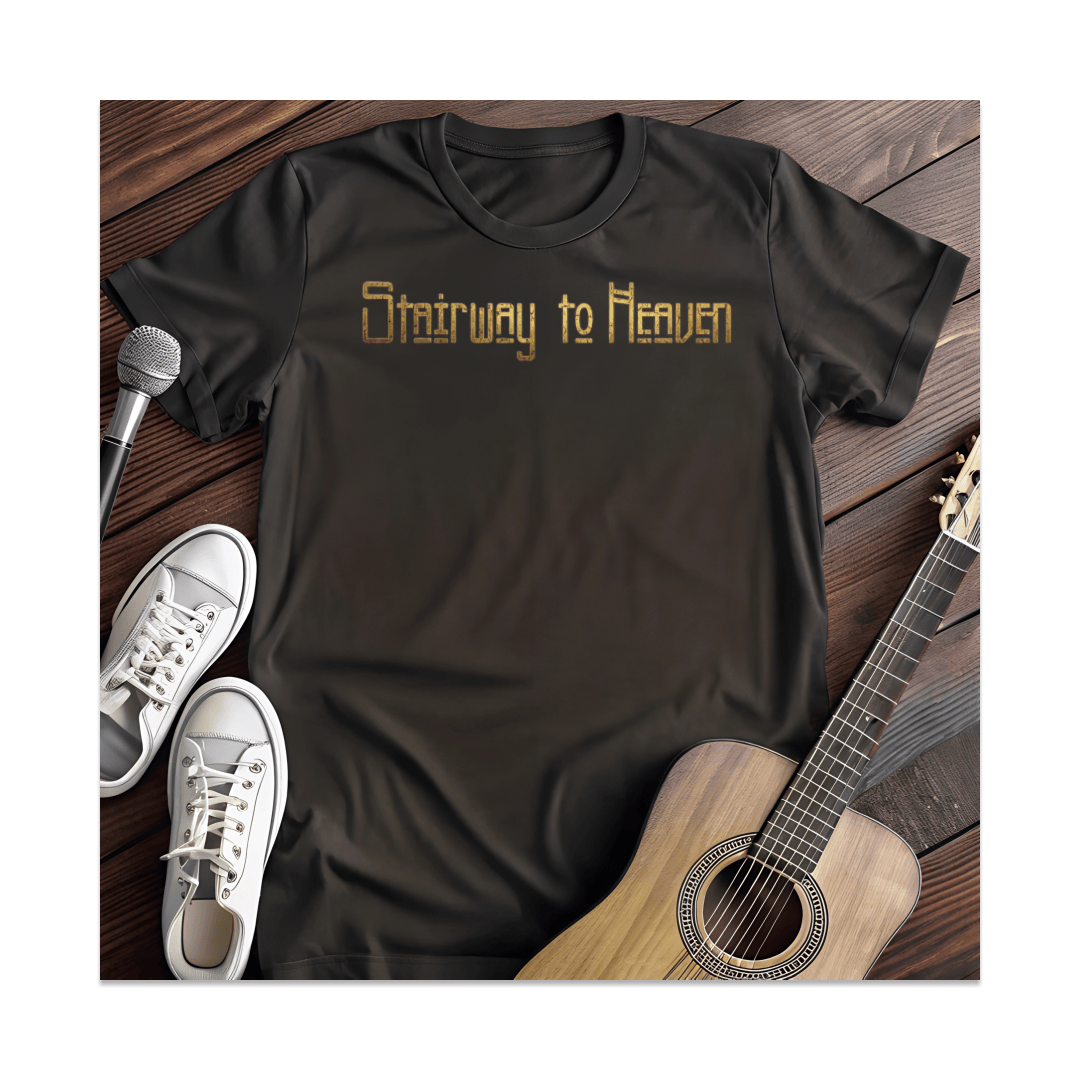 Printify T-Shirt Black / S Stiarway To Heaven T-Shirt