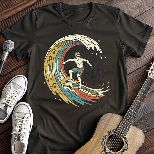 Printify T-Shirt Black / S Surf That Wave T Shirt