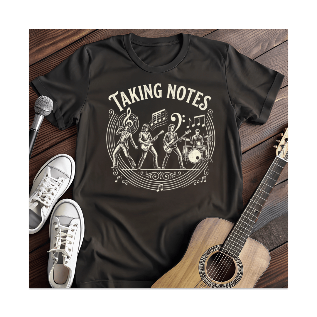 Printify T-Shirt Black / S Taking Notes T-Shirt