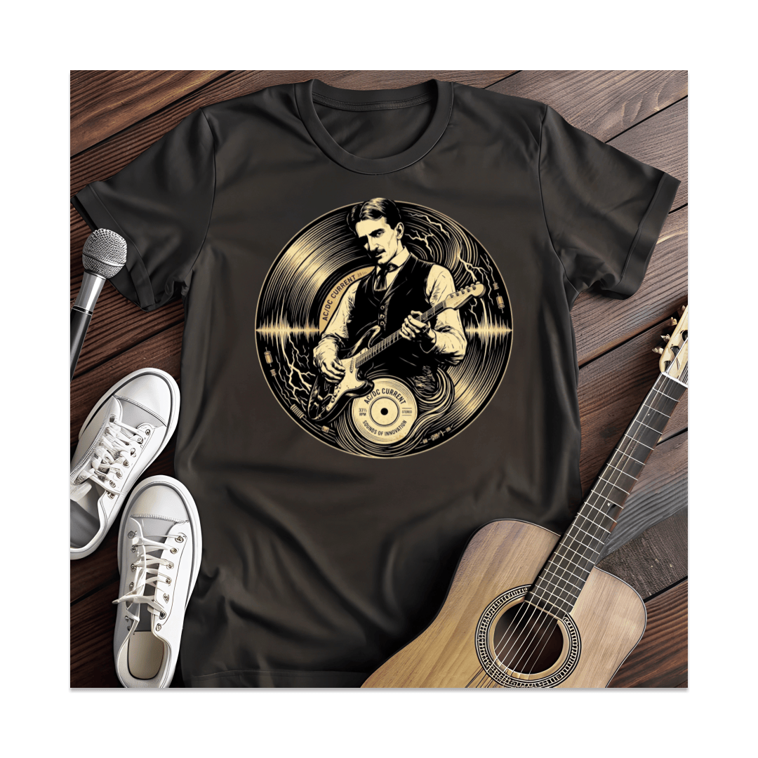 Printify T-Shirt Black / S Tesla ACDC Current T-Shirt