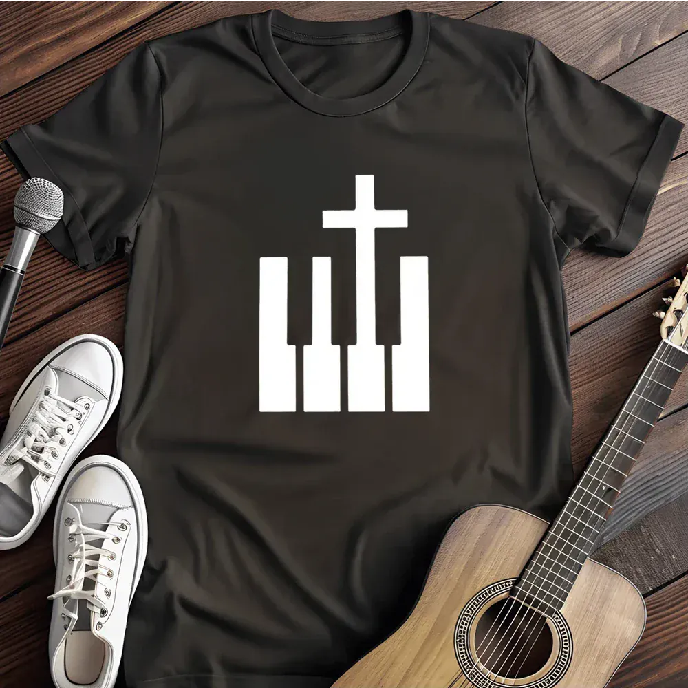 Printify T-Shirt Black / S The Keys To Heaven T Shirt