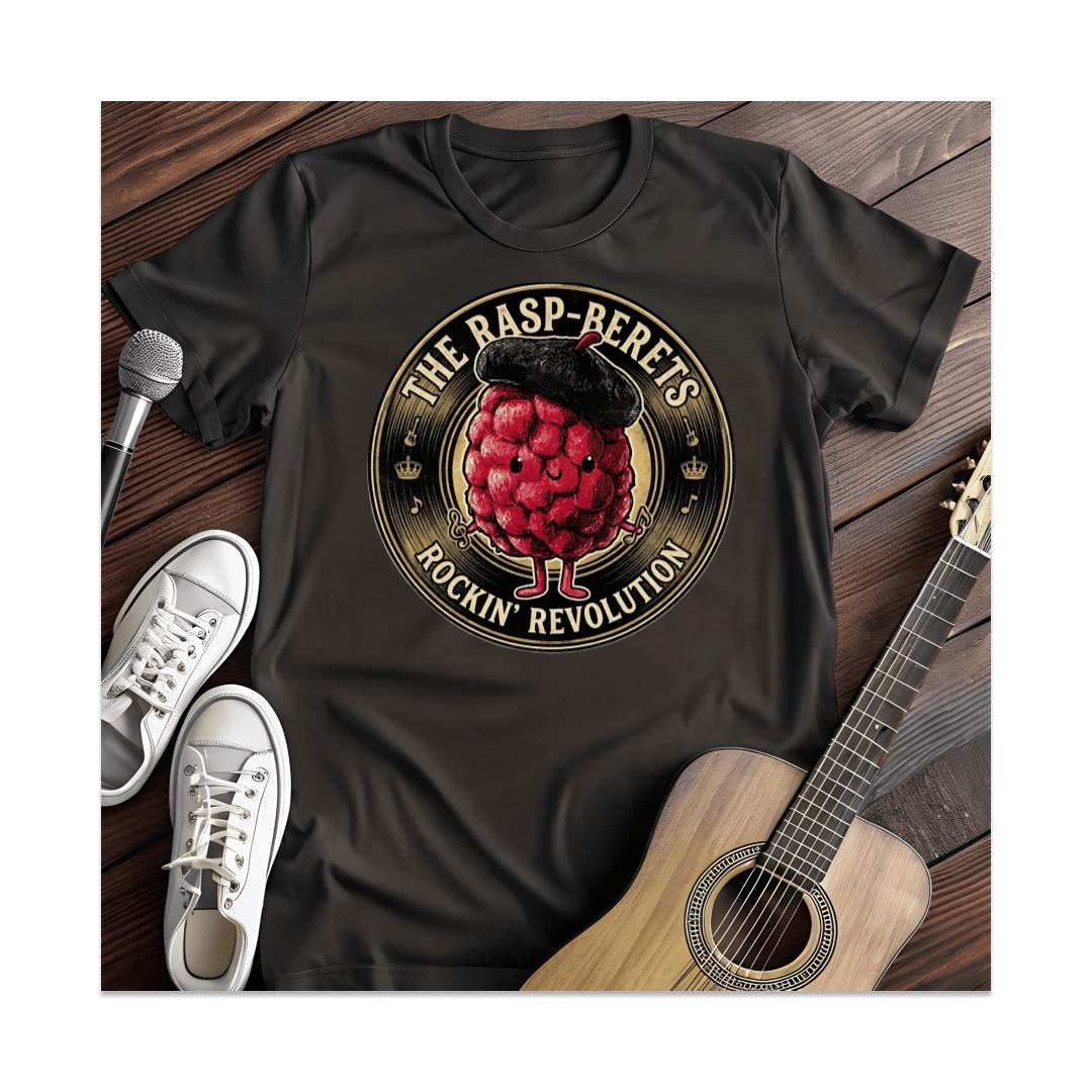 Printify T-Shirt Black / S The Rasp-Berets Rockin' Revolution T-Shirt