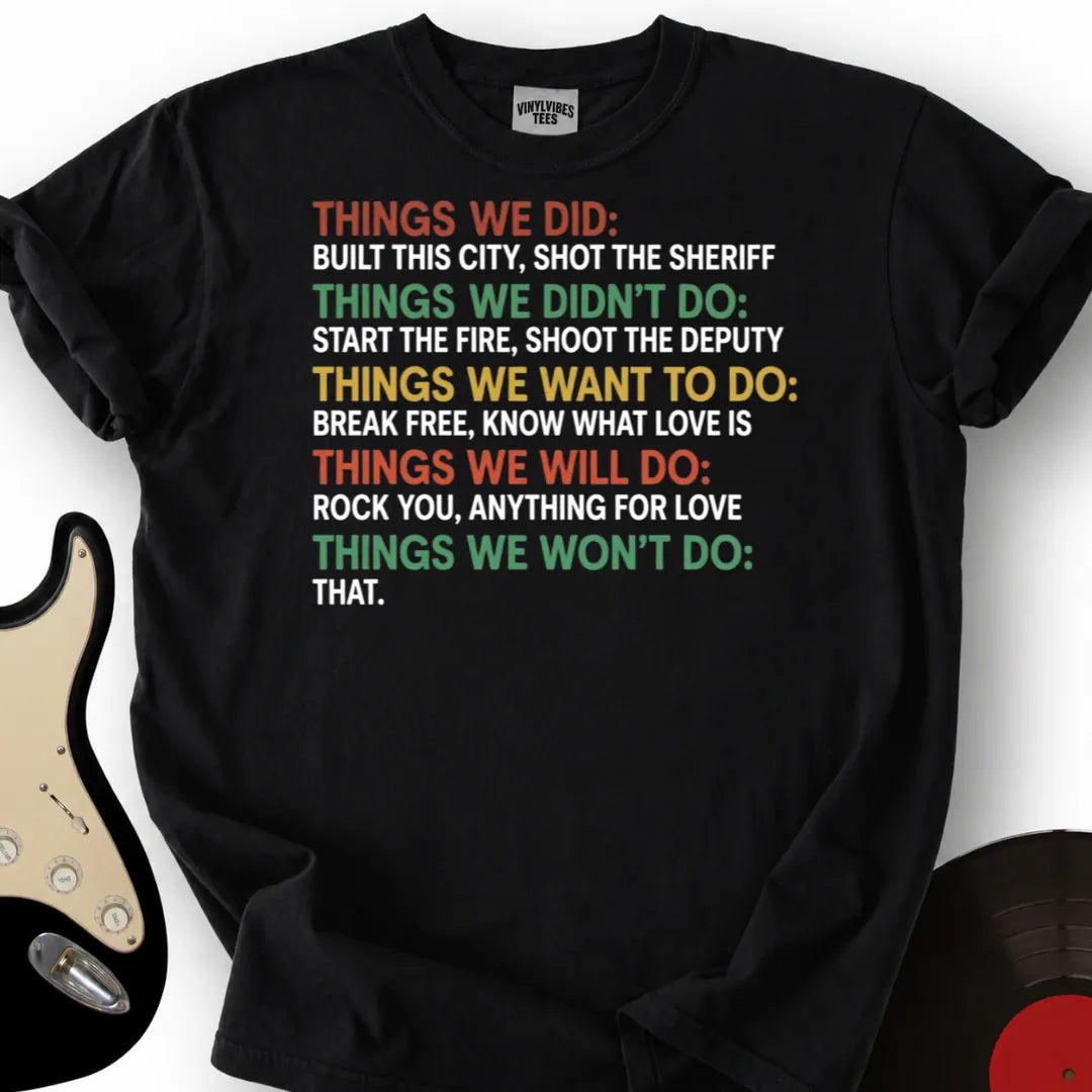 Printify T-Shirt Black / S Things T-Shirt