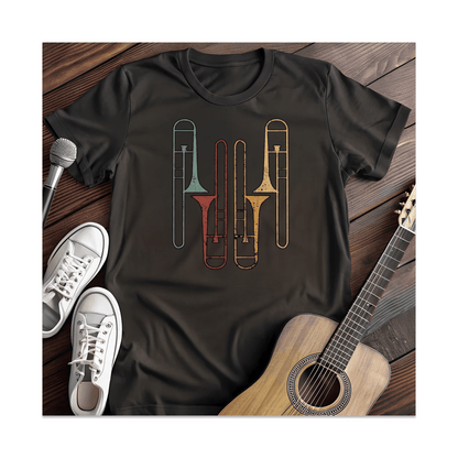 Printify T-Shirt Black / S Trombone Quartet T-Shirt