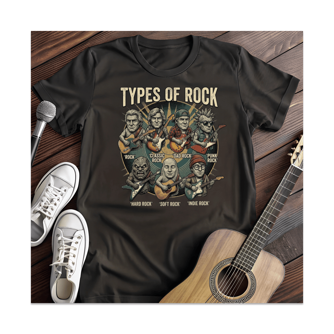 Printify T-Shirt Black / S Types Of Rock T-Shirt