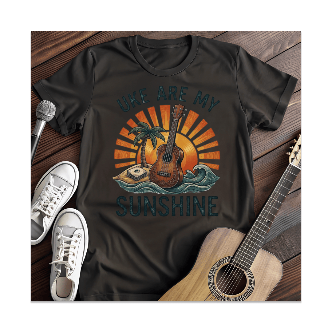 Printify T-Shirt Black / S Uke Are My Sunshine T-Shirt