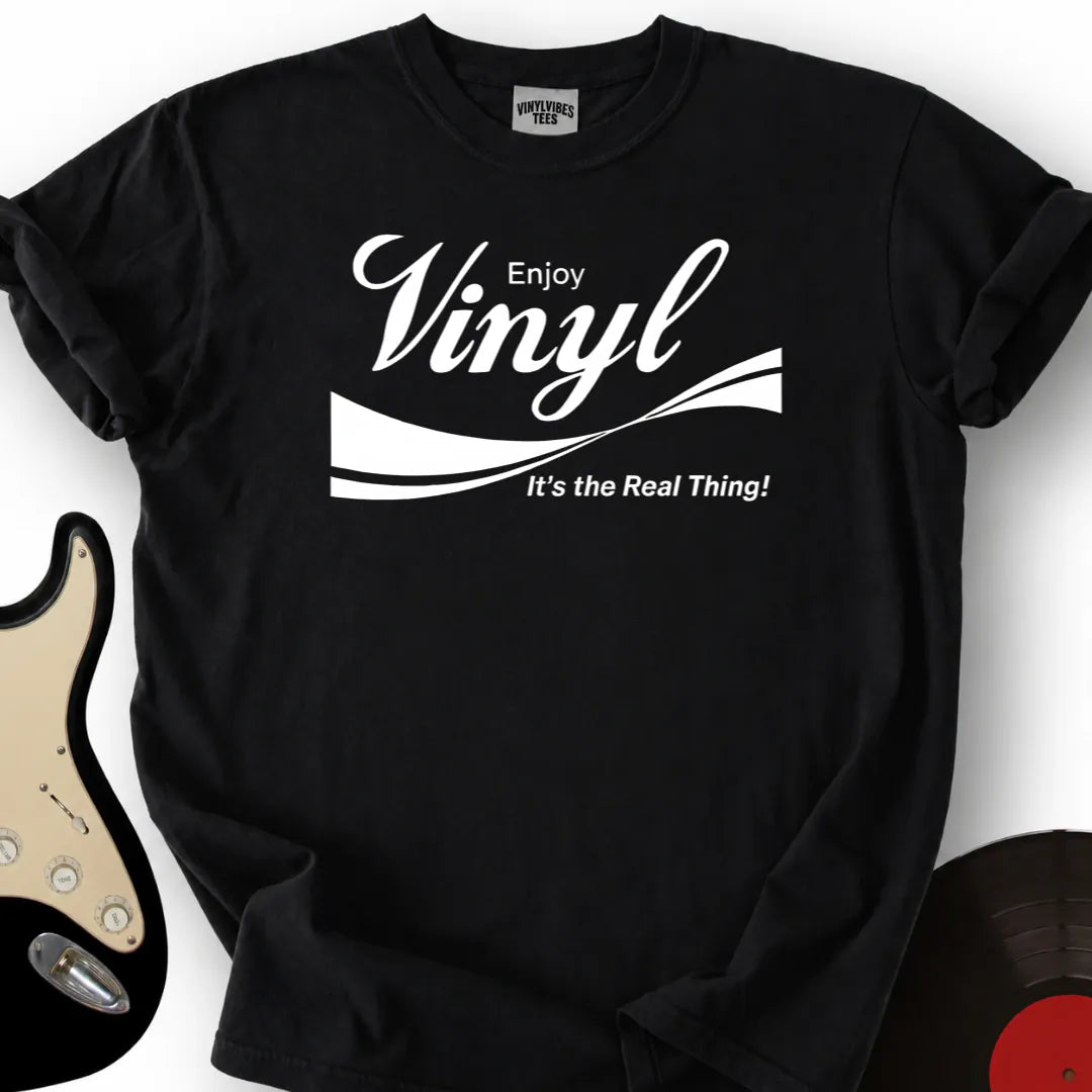 Printify T-Shirt Black / S Vinyl Coke T-Shirt