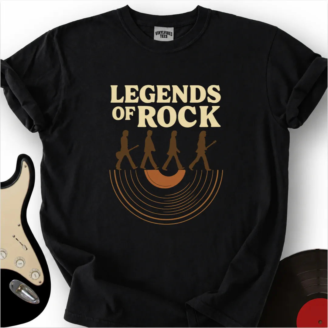 Printify T-Shirt Black / S Vinyl Crosing Premium T-Shirt