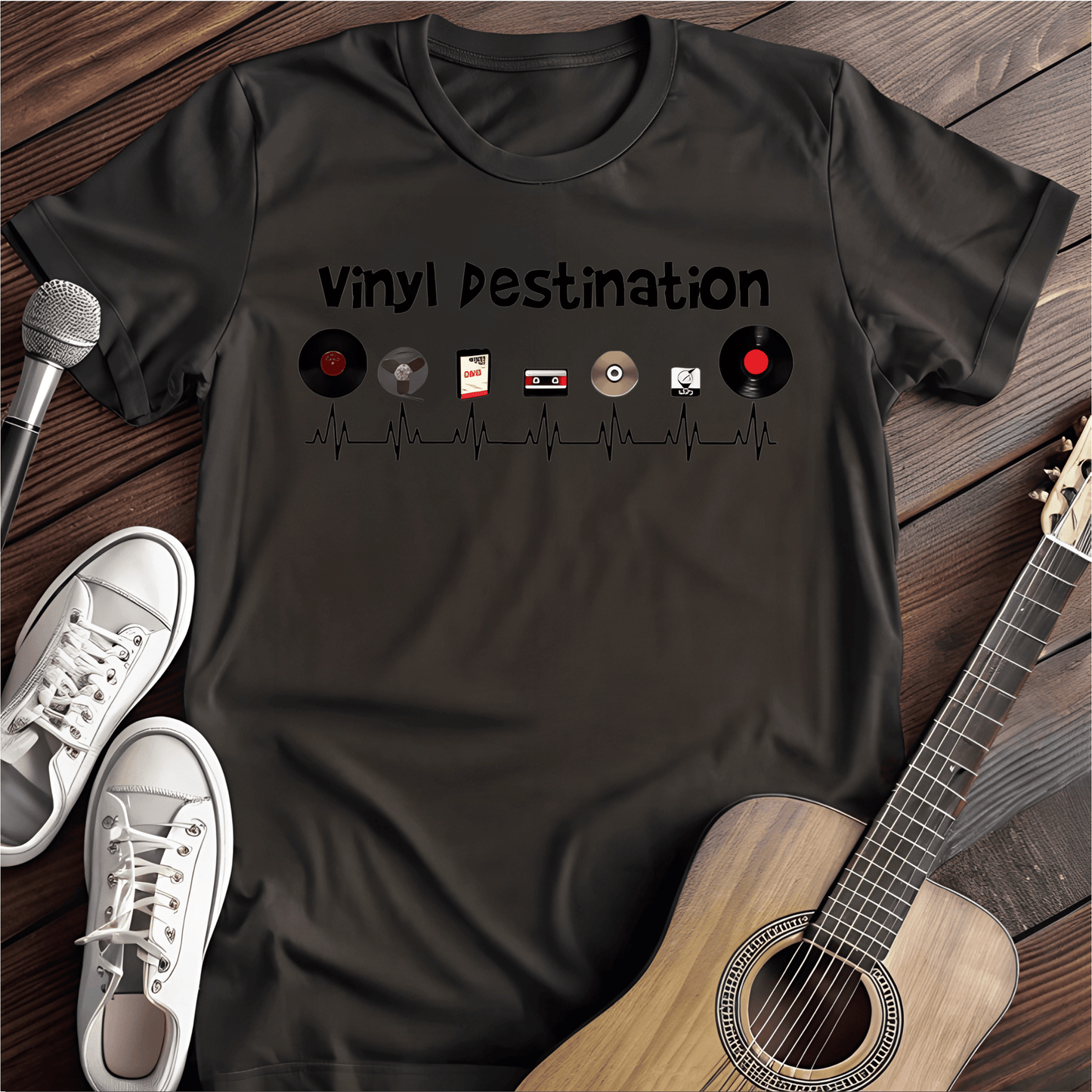 ⭐️⭐️⭐️⭐️⭐️ T-Shirt Black / S Vinyl Destination T-Shirt