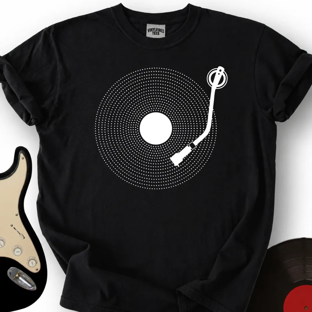 Printify T-Shirt Black / S Vinyl Dots T-Shirt