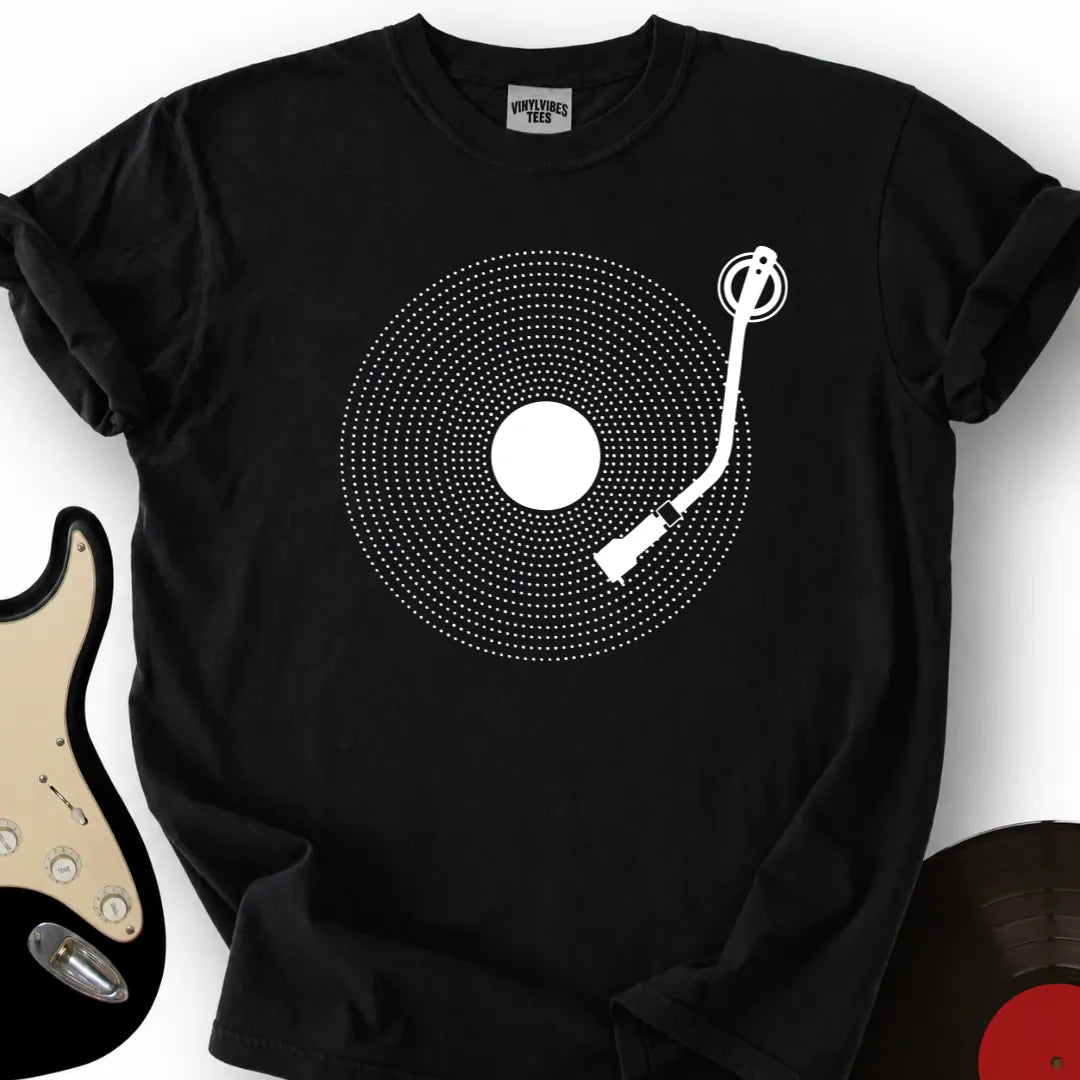 Printify T-Shirt Black / S Vinyl Dots T-Shirt