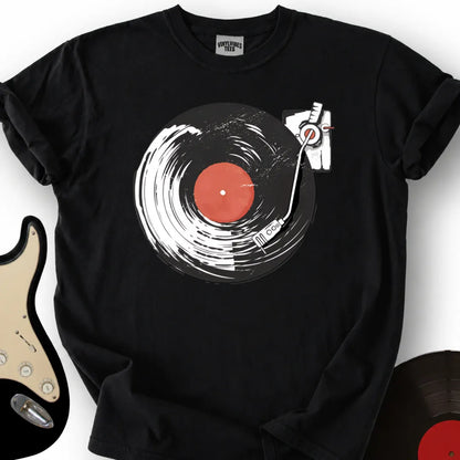Printify T-Shirt Black / S Vinyl Wave Premium T-Shirt