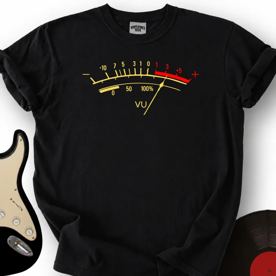 Printify T-Shirt Black / S Vu Meter T-Shirt