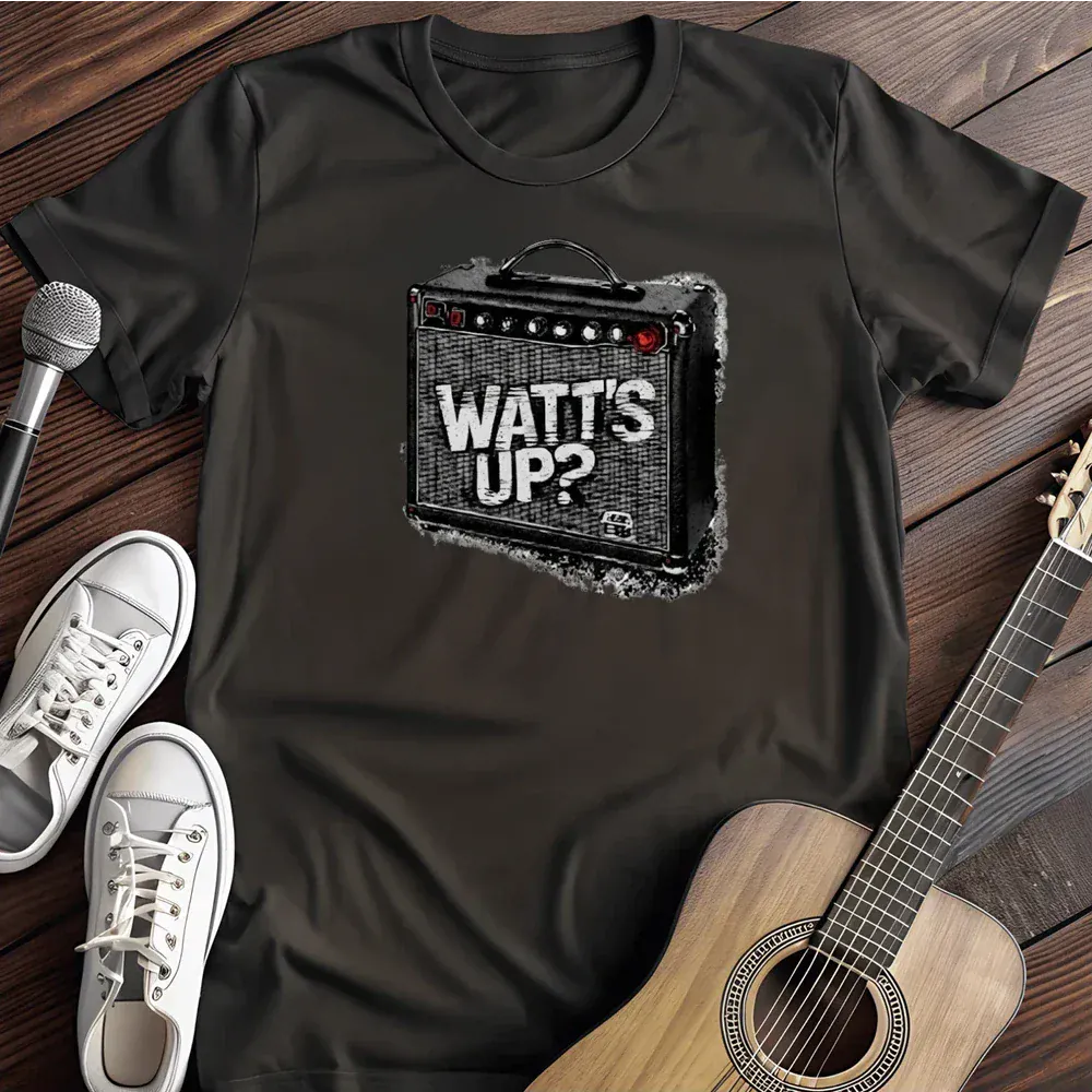 Printify T-Shirt Black / S Watt S Up T Shirt