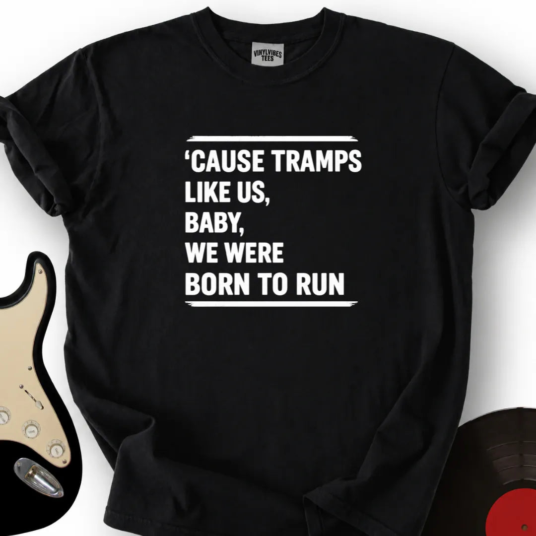 Printify T-Shirt Black / S We Were Born To Run T-Shirt
