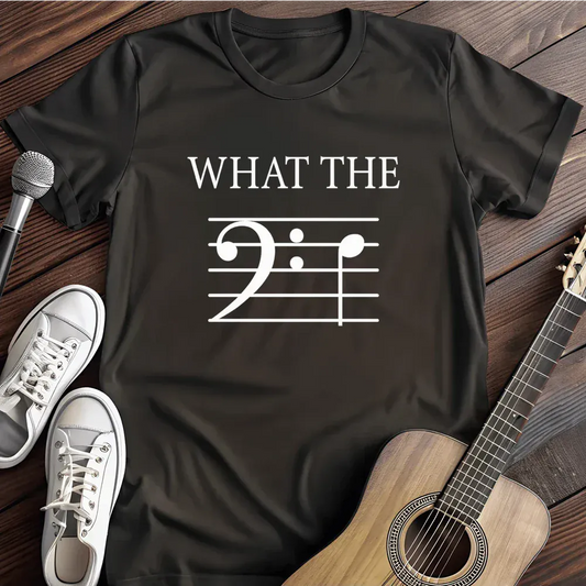 Printify T-Shirt Black / S What The F Bass Geek T Shirt