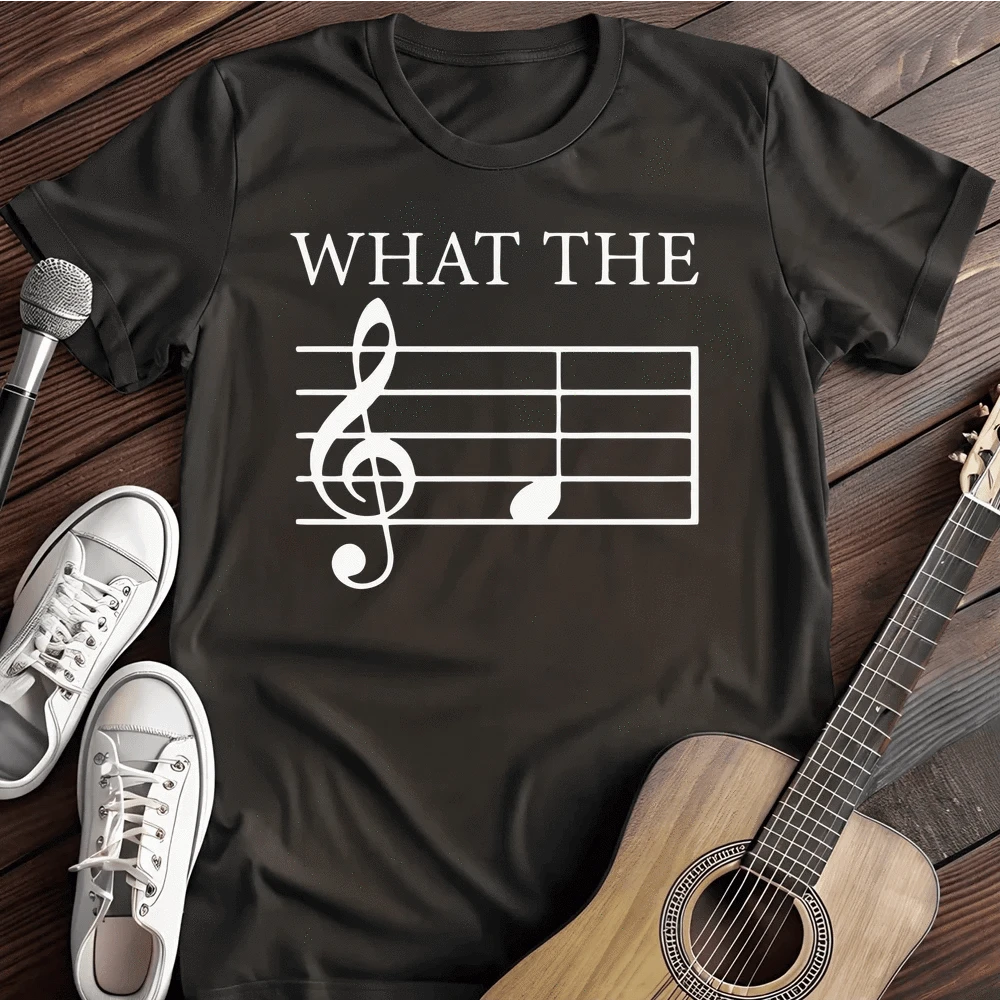Printify T-Shirt Black / S What The T Shirt