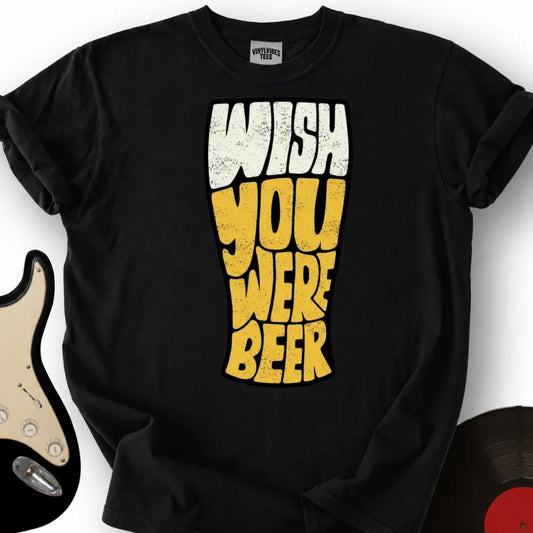 Printify T-Shirt Black / S Wish You Were Beer Premium T-Shirt