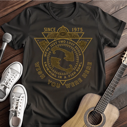 Printify T-Shirt Black / S Wish You Where Here T Shirt