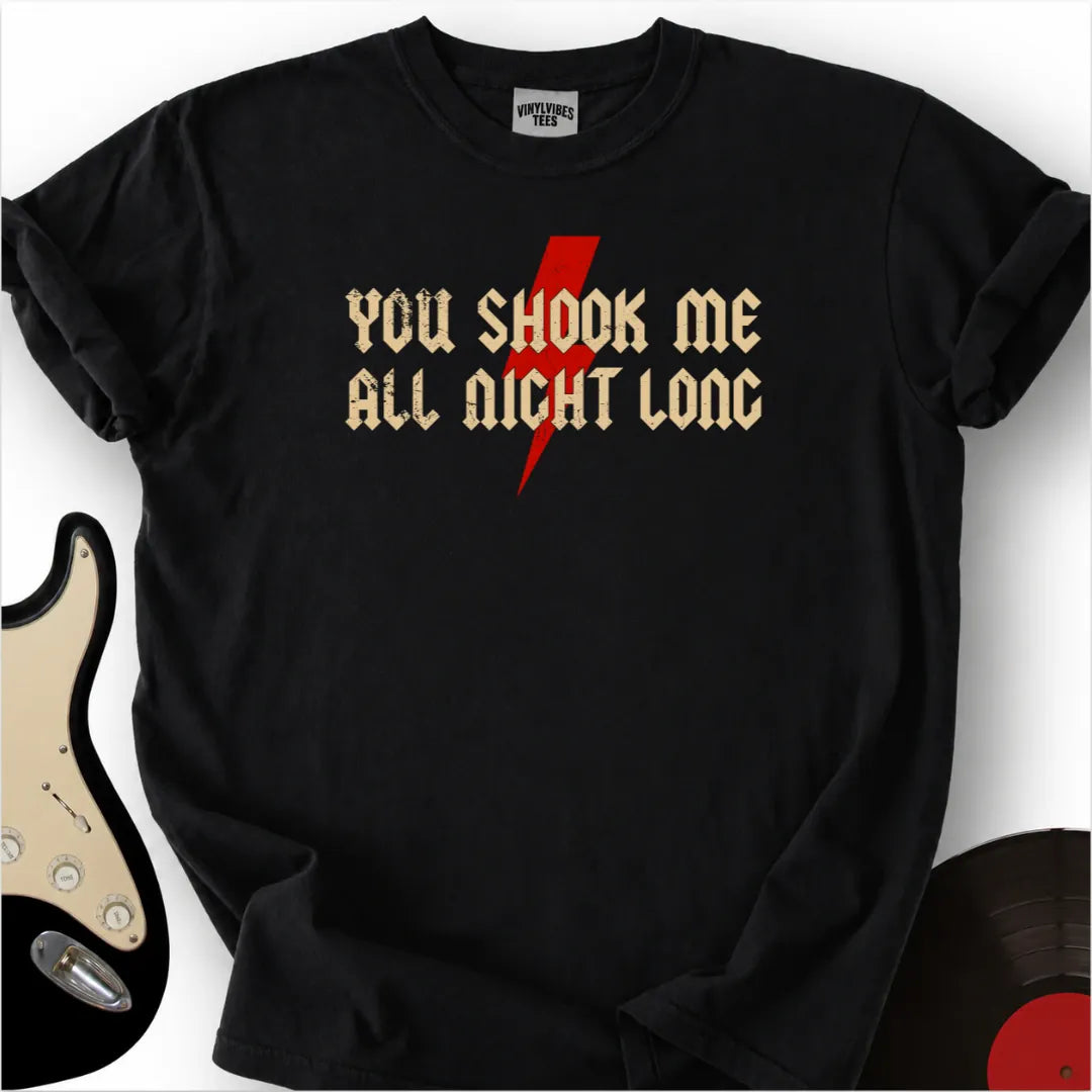 Printify T-Shirt Black / S You shook me all night long Premium T-Shirt
