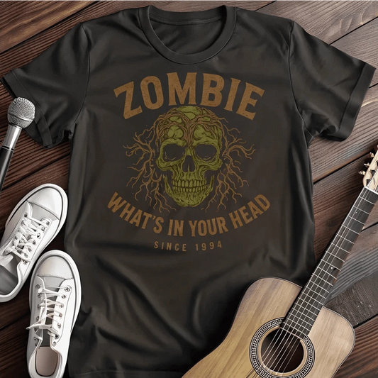 Printify T-Shirt Black / S Zombie Head T Shirt