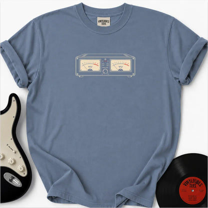 Printify T-Shirt Blue Jean / S Analog Vu Meter Premium T-Shirt