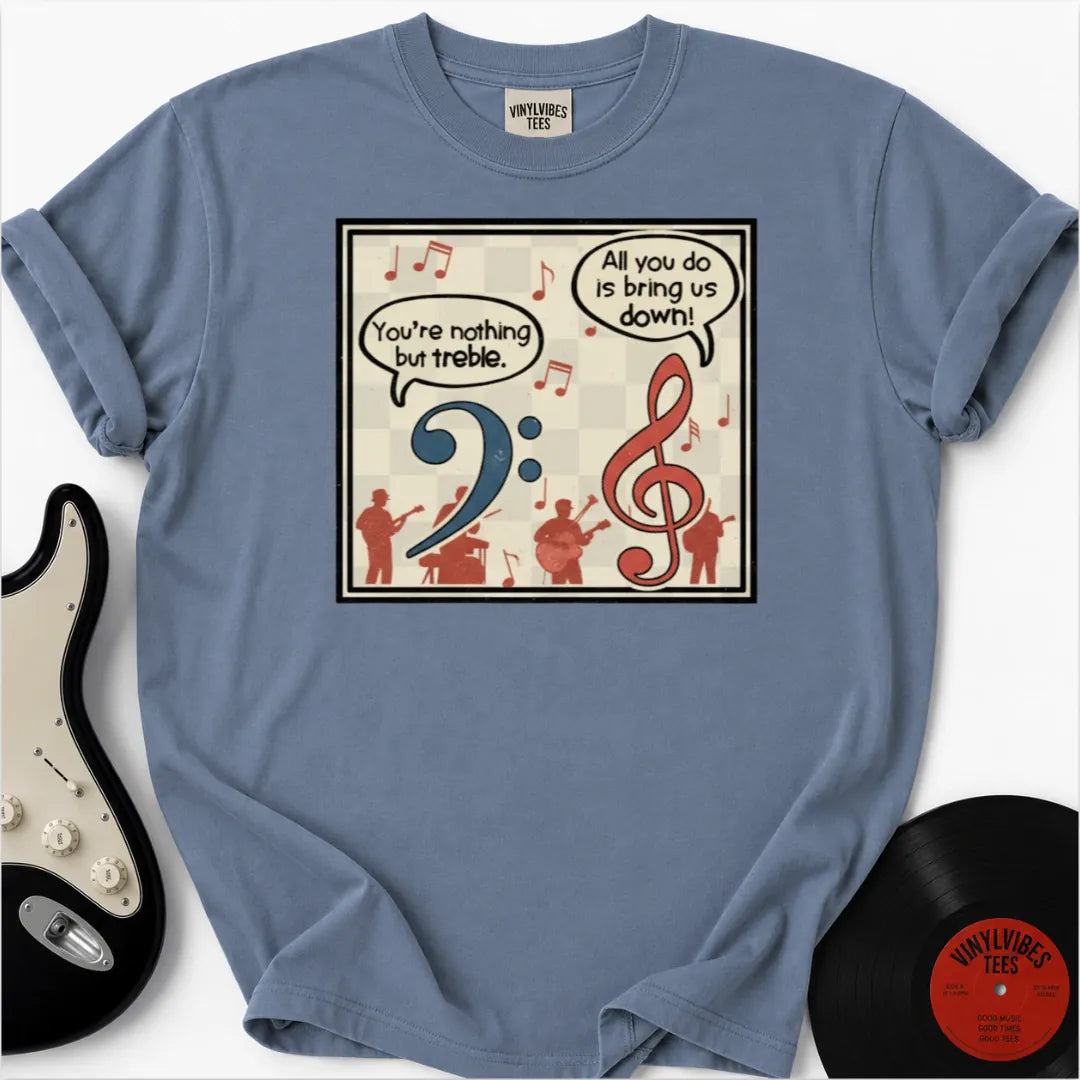 Printify T-Shirt Blue Jean / S Clef Quips Premium T-Shirt