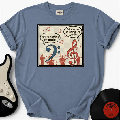 Printify T-Shirt Blue Jean / S Clef Quips Premium T-Shirt