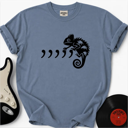 Printify T-Shirt Blue Jean / S Comma Chameleon Premium T-Shirt