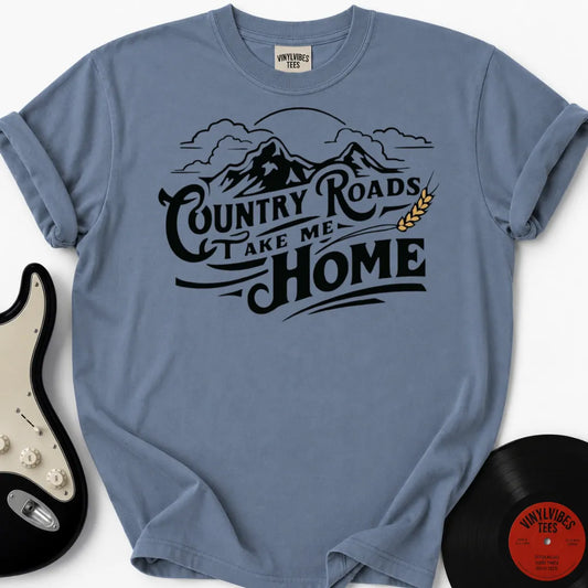 Printify T-Shirt Blue Jean / S Country Roads Premium T-Shirt