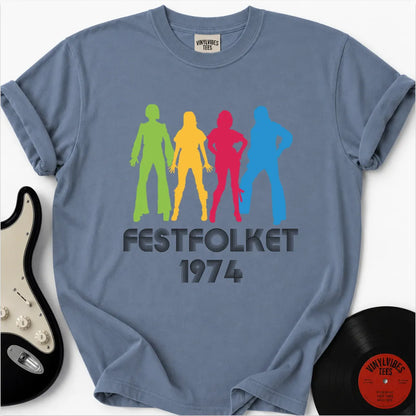 Printify T-Shirt Blue Jean / S FESTFOLKET Premium T-Shirt