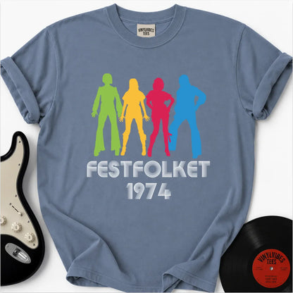 Printify T-Shirt Blue Jean / S FESTFOLKET Premium T-Shirt