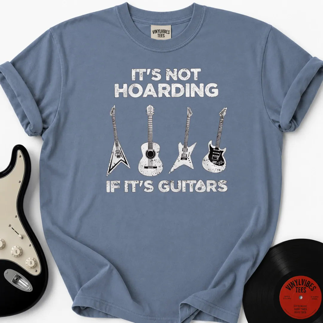 Printify T-Shirt Blue Jean / S Guitar Hoarding Premium T-Shirt