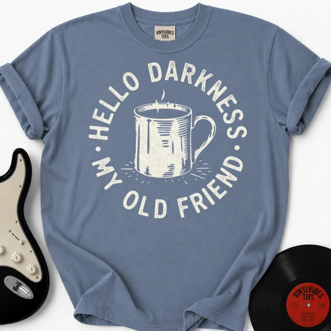 Printify T-Shirt Blue Jean / S Hello Darkness Premium T-Shirt