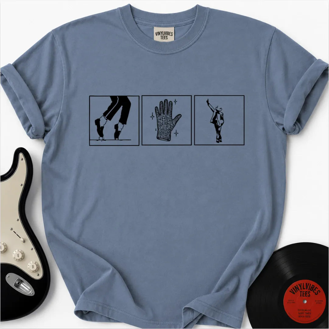 Printify T-Shirt Blue Jean / S Iconic Moves Triptych Premium T-Shirt
