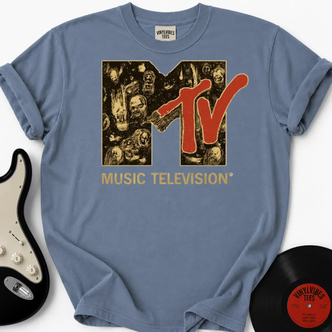 Printify T-Shirt Blue Jean / S Mtv Logo Premium Premium T-Shirt