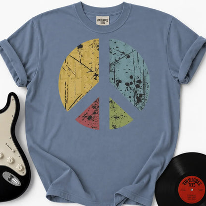 Printify T-Shirt Blue Jean / S Peace Colored Premium T-Shirt