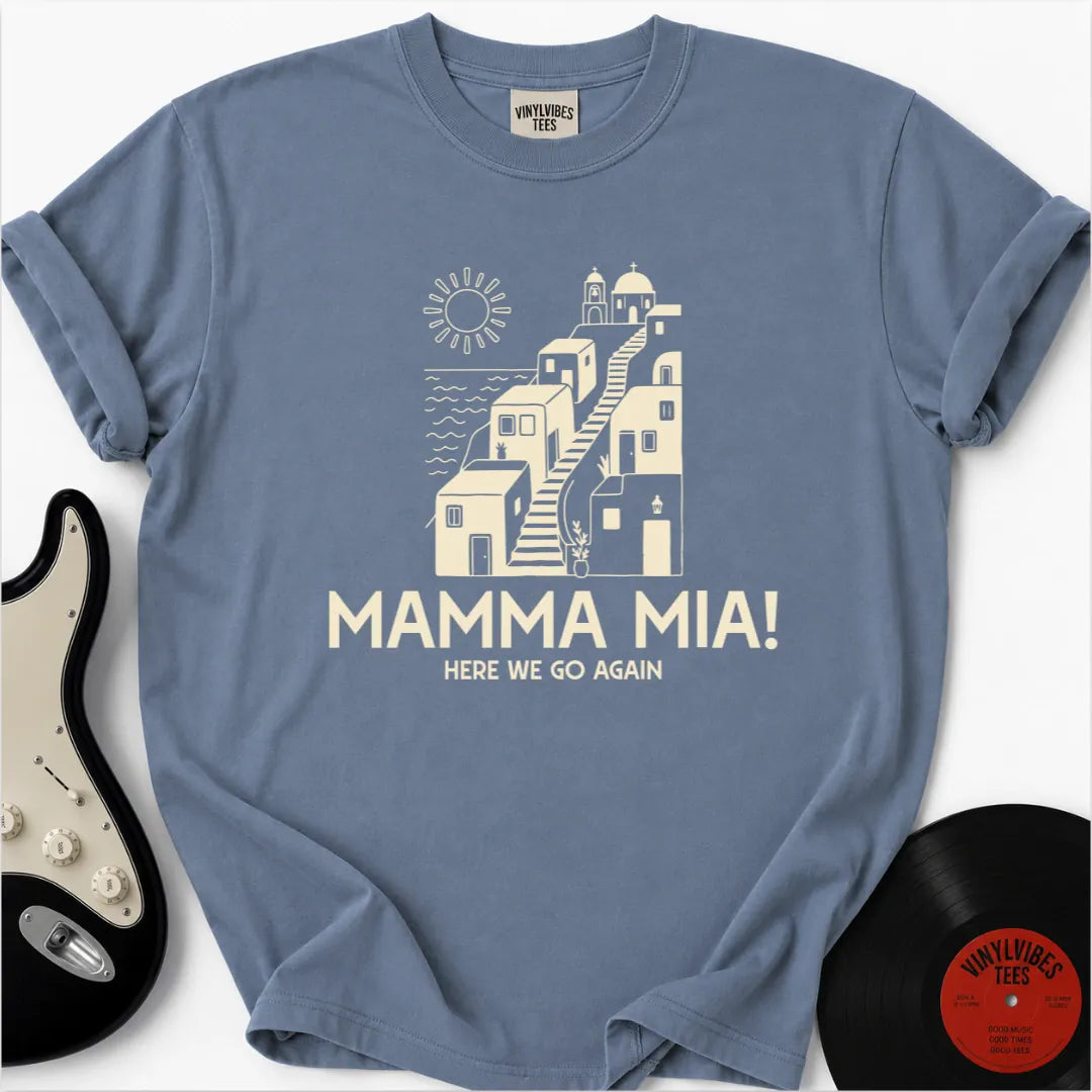 Printify T-Shirt Blue Jean / S Postcard Greece Premium T-Shirt