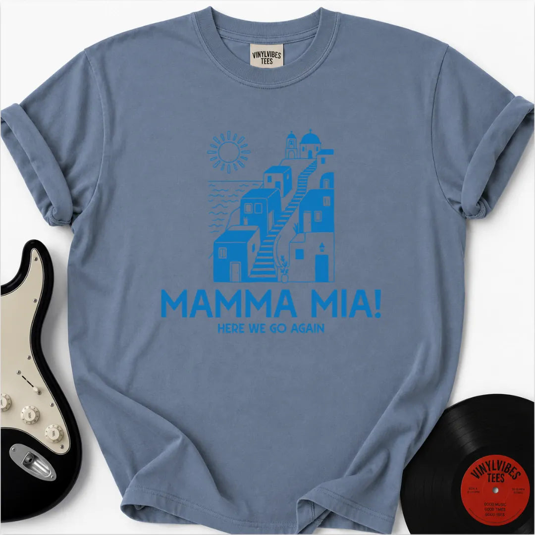 Printify T-Shirt Blue Jean / S Postcard Greece Premium T-Shirt