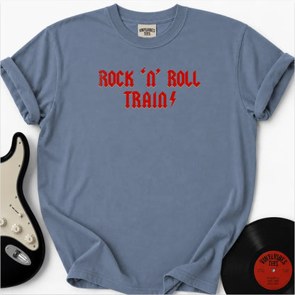 Printify T-Shirt Blue Jean / S Rock 'n roll train Premium T-Shirt