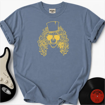 Printify T-Shirt Blue Jean / S Skull Rose Premium T-Shirt