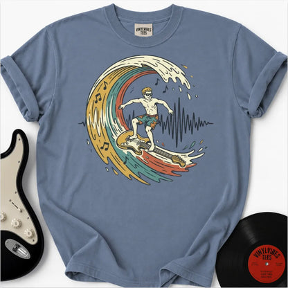 Printify T-Shirt Blue Jean / S Sonic Surfer Premium T-Shirt