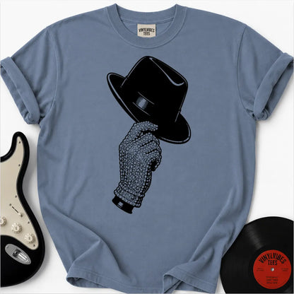 Printify T-Shirt Blue Jean / S Sparkling Glove & Fedora Premium T-Shirt