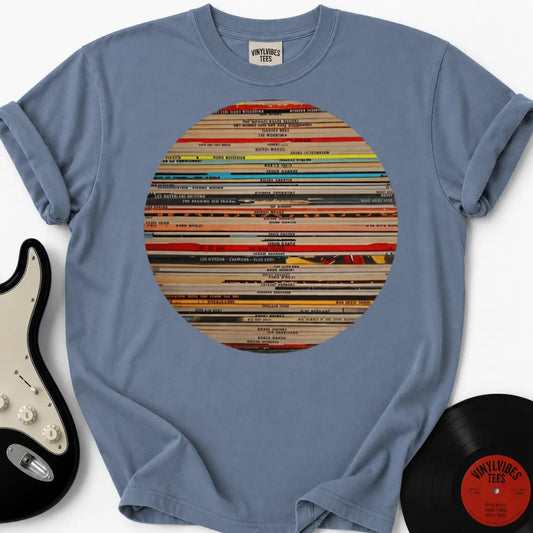 Printify T-Shirt Blue Jean / S Vinyl Globe Premium T-Shirt