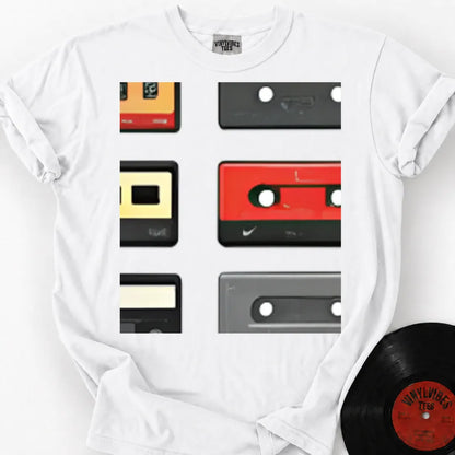 Printify T-Shirt White / S Casette Hoarder T-Shirt