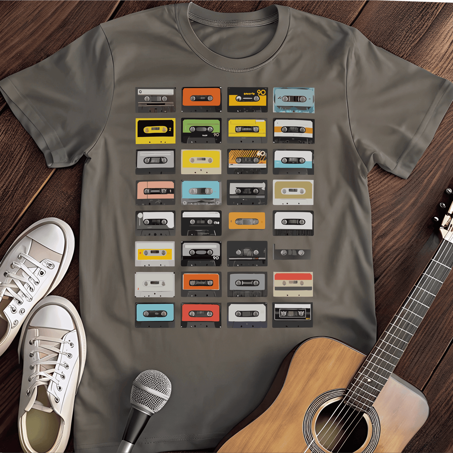 ⭐️⭐️⭐️⭐️⭐️ T-Shirt Charcoal / S Casettes T-Shirt